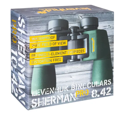 a képen:  Levenhuk Sherman PRO 8x42 kétszemes távcső,  10
