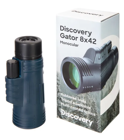 a képen:  Levenhuk Discovery Gator 8x42-es egyszemes távcső,  9