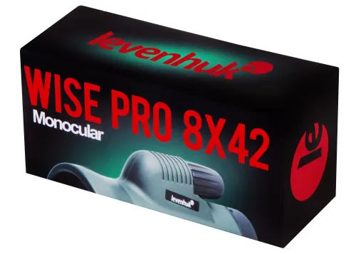 a fényképen:  Levenhuk Wise PRO 8x42 egyszemes távcső,  12