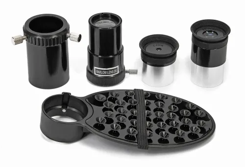 a fényképen:  Bresser Spica 130/1000 EQ3 teleszkóp okostelefon adapterrel,  10