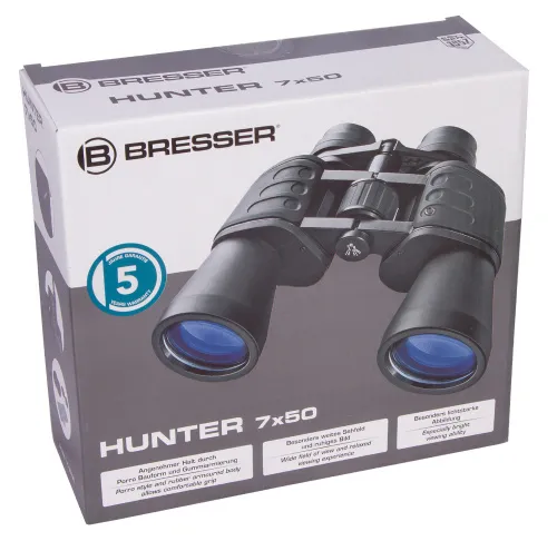 a fényképen:  Bresser Hunter 7x50 kétszemes távcső,  8