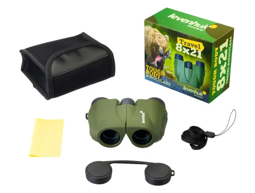a fényképen:  Levenhuk Travel 8x21 kétszemes távcső,  4