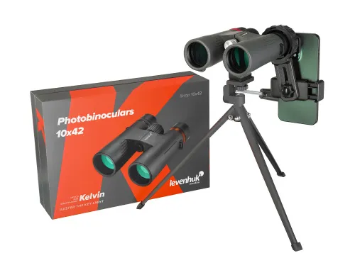 a fotón:  Levenhuk Kelvin Snap 10x42 kétszemes fotótávcső,  2