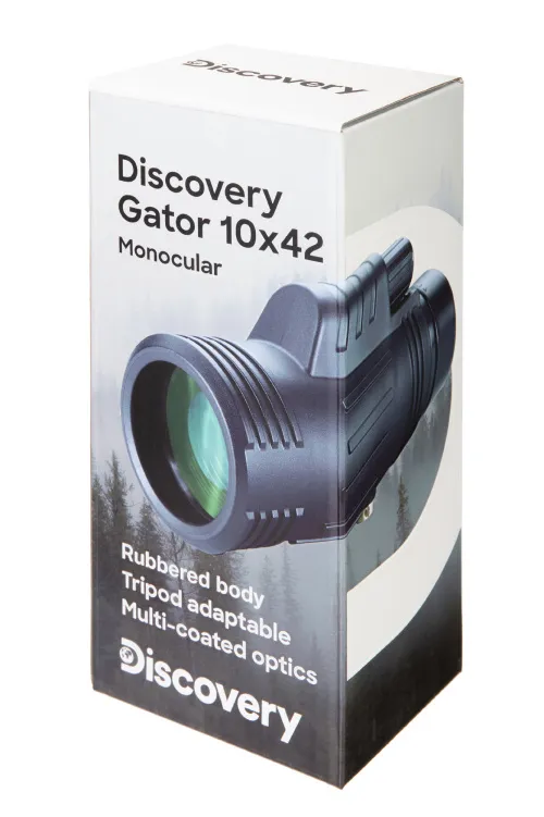 a fotón:  Levenhuk Discovery Gator 10x42-es egyszemes távcső,  10