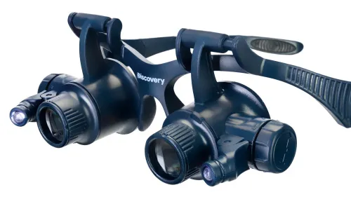 a fényképen:  Levenhuk Discovery Crafts DGL 50 nagyítószemüvegek,  10