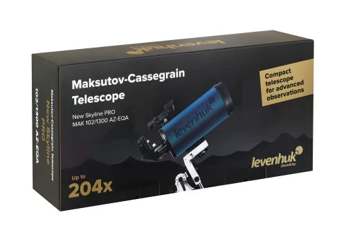 a fényképen:  Levenhuk New Skyline PRO MAK 102/1300 AZ-EQA teleszkóp,  14