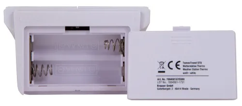 a fényképen:  Bresser TemeoTrend STX RC időjárás állomás, fehér,  8