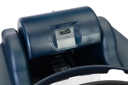 a fényképen:  Levenhuk Discovery Crafts DHR 10 fejre rögzíthető, tölthető nagyító,  10