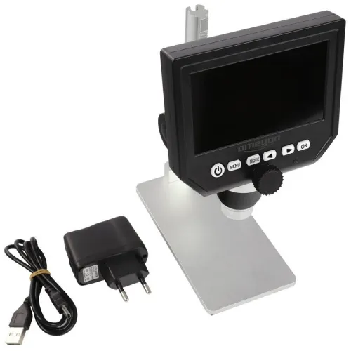 a képen:  Omegon DigiStar 1-600x LCD 4.3'’ Microscope,  5