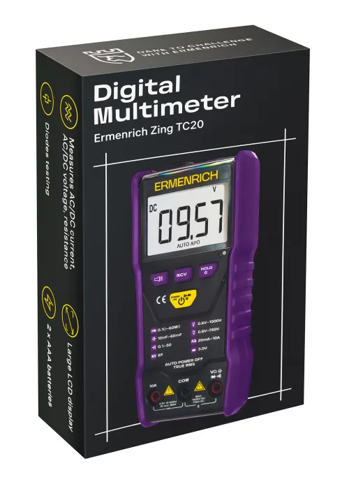 a fotón:  Ermenrich Zing TC20 digitális multiméter,  7