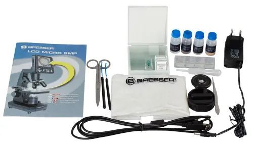 a fényképen:  Bresser LCD 50x-2000x mikroszkóp,  5