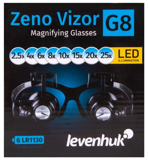 a képen:  Levenhuk Zeno Vizor G8 nagyítóüvegek,  15