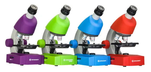 a fotón:  Bresser Junior 40x-640x mikroszkóp, lila,  15