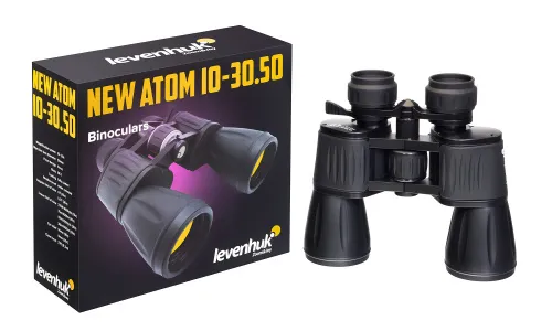 a fényképen:  Levenhuk New Atom 10–30x50 kétszemes távcső,  5
