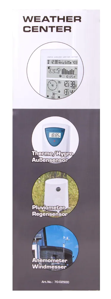 a fotón:  Bresser RC időjárás állomás, fehér,  16