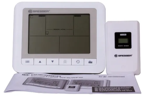 a képen:  Bresser TemeoTrend WF időjárás állomás, fehér,  2