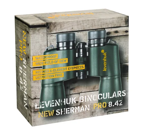 a fényképen:  Levenhuk New Sherman PRO 8x42 kétszemes távcső,  13