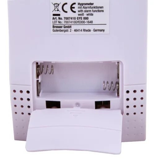 a képen:  Bresser penészedés-riasztó higrométer, fehér,  7
