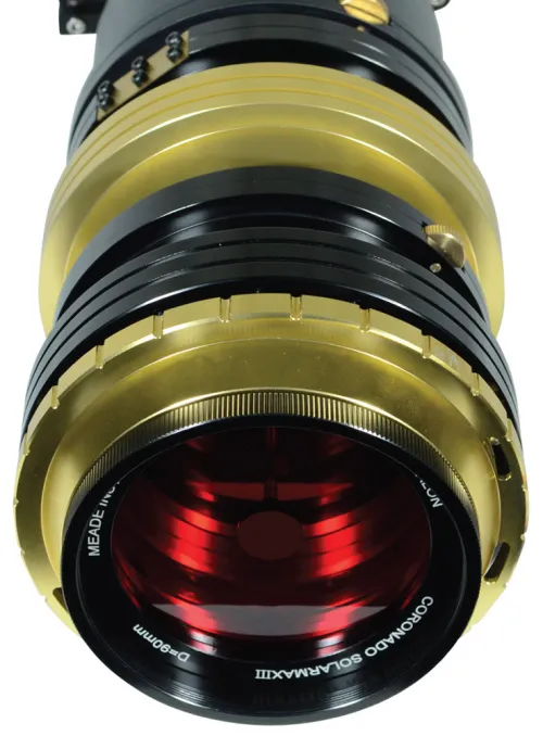 a fotón:  Coronado SolarMax III 90 mm Double Stack napteleszkóp RichView rendszerrel és BF15 szűrővel,  8