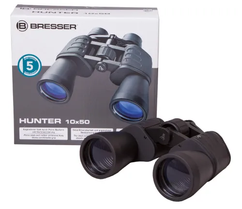 a képen:  Bresser Hunter 10x50 kétszemes távcső,  7
