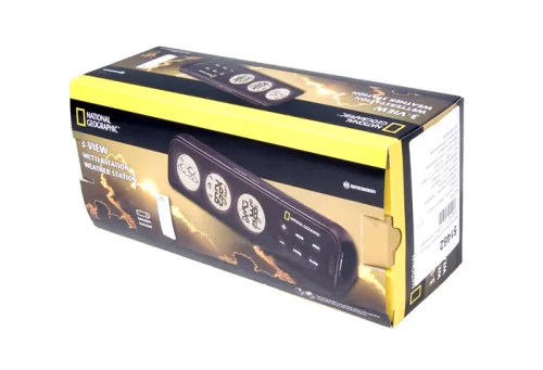 a fotón:  Bresser National Geographic 3-képernyős időjárás-állomás,  3