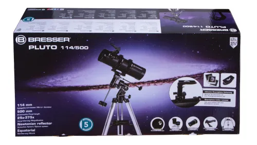 a képen:  Bresser Pluto 114/500 EQ Teleszkóp,  9