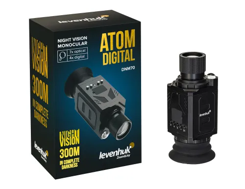 a fotón:  Levenhuk Atom Digital DNM70 éjjellátó egyszemes távcső,  4