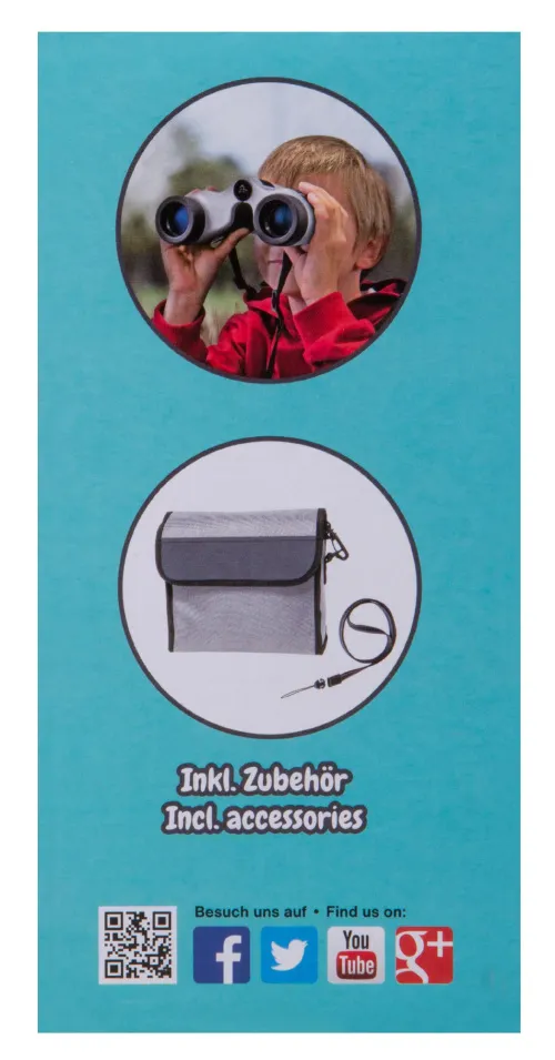 a képen:  Bresser Junior 8x40 kétszemes távcső gyermekek részére,  16