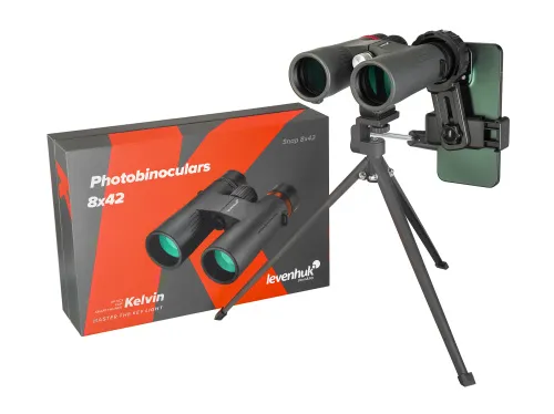 a fényképen:  Levenhuk Kelvin Snap 8x42 kétszemes fotótávcső,  2