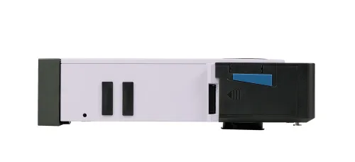 a fényképen:  MAGUS Epi-FL04 LED Epi-fluoreszcens tartozék, fluoreszcens szűrőkockák FITC/ TRITC/DAPI,  6