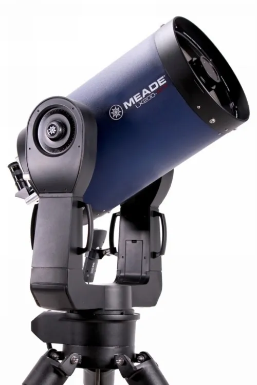 a képen:  Meade LX200 12"-os F/10 ACF teleszkóp óriás, terepen használható háromlábú állvánnyal,  3