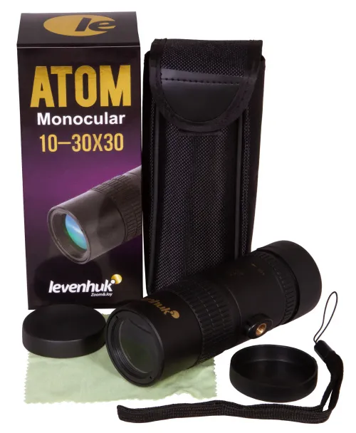 a képen:  Levenhuk Atom 10–30x30 egyszemes távcső,  2