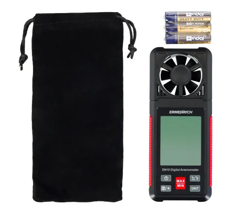 a fényképen:  Ermenrich Seek DN10 digitális anemométer,  6