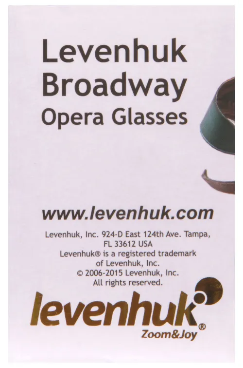 a fényképen:  Levenhuk Broadway 325F színházi látcső (LED-fénnyel és lánccal),  18