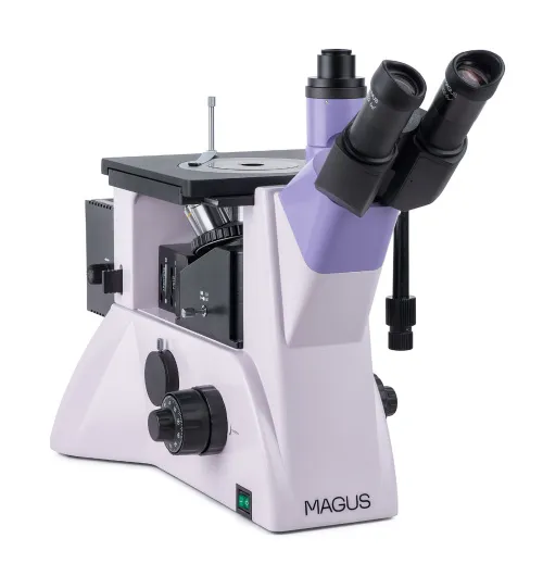 a fényképen:  MAGUS Metal V700 BD metallográfiai fordított mikroszkóp,  2