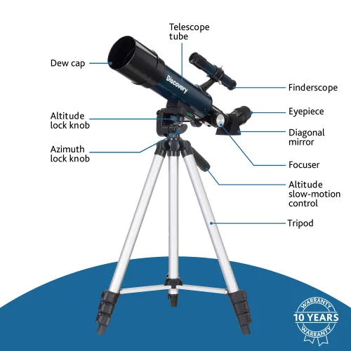 a képen:  Levenhuk Discovery Sky Trip ST50 teleszkóp és könyv,  17