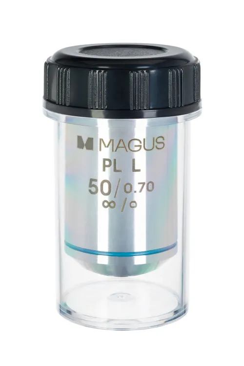 a fényképen:  MAGUS SFR50 50х/0,70 Plan L Pol ∞/0 objektív,  2