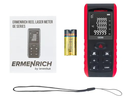 a fényképen:  Ermenrich Reel PRO GE80 lézeres mérő,  2