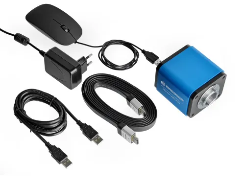 a fényképen:  Bresser MikroCam PRO HDMI digitális mikroszkóp-kamera,  3