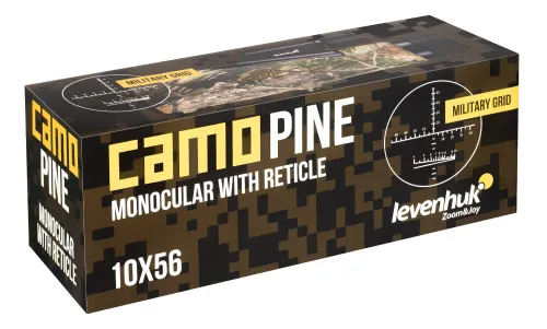 a fényképen:  Levenhuk Camo 10x56 egyszemes távcső irányzékkal,  13