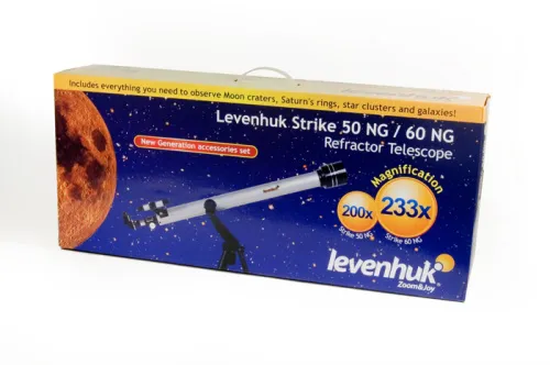 a fényképen:  Levenhuk Strike 60 NG teleszkóp,  8