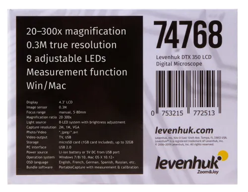 a képen:  Levenhuk DTX 350 LCD digitális mikroszkóp,  21