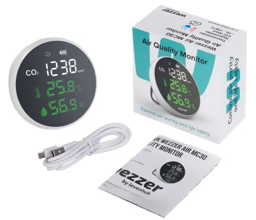 a fotón:  Levenhuk Wezzer Air MC30 levegőminőség-érzékelő,  2