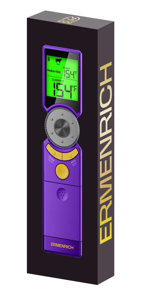 a fényképen:  Ermenrich BBQ GT10 húshőmérő,  2