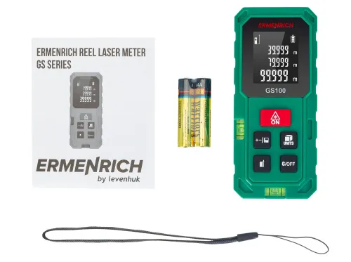 a képen:  Ermenrich Reel PLUS GS100 lézeres mérő,  2