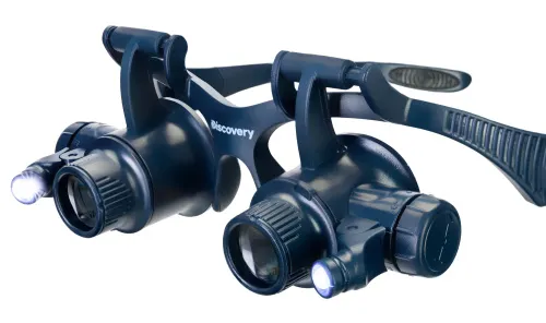 a fényképen:  Levenhuk Discovery Crafts DGL 50 nagyítószemüvegek,  11