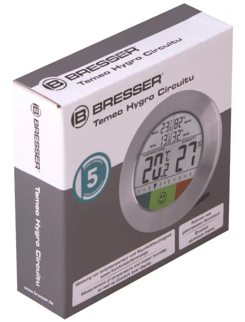 a képen:  Bresser Temeo Hygro Circuitu időjárás állomás, ezüst,  8