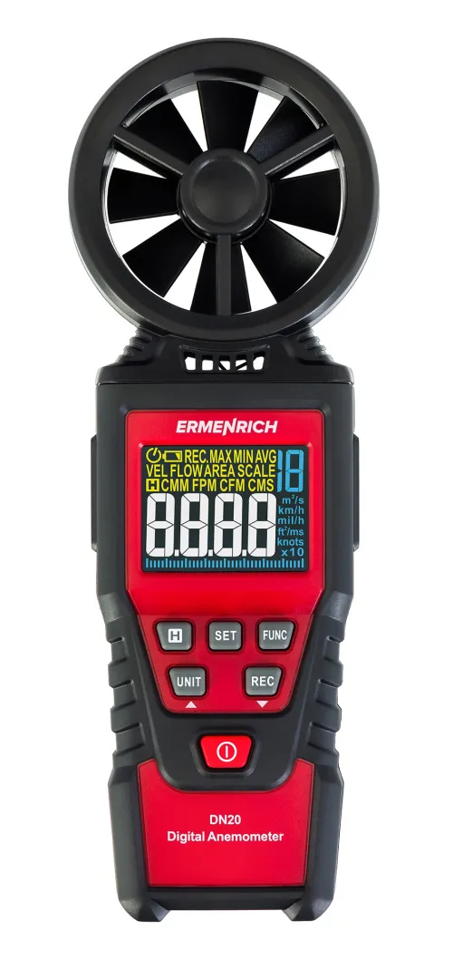 a fényképen:  Ermenrich Seek DN20 digitális anemométer,  3