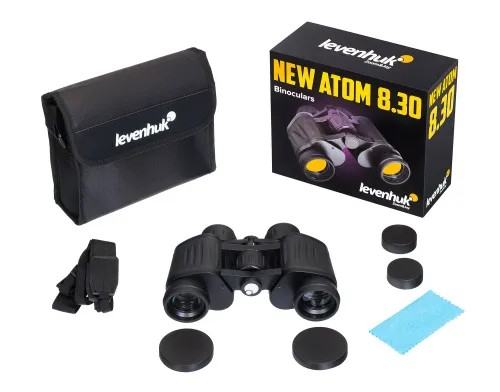 a fényképen:  Levenhuk New Atom 8x30 kétszemes távcső,  4