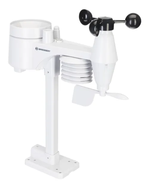 a fényképen:  Bresser 7 az 1-ben időjárás állomás, ezüst,  9